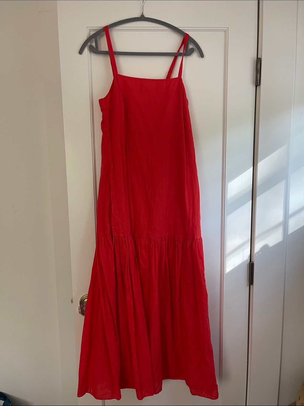 Nation LTD Red Spaghetti-Strap Maxi Dress
